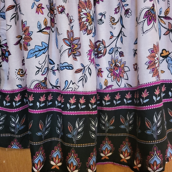 Beachlunchlounge Ellora Nordstrom pff shoulder Boho blouse.  Oversized Small - Picture 9 of 14